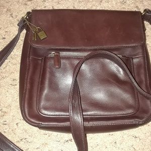 Top Grain Leather Fossil Organizer Crossbody